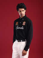 Black Marjing Heritage Polo