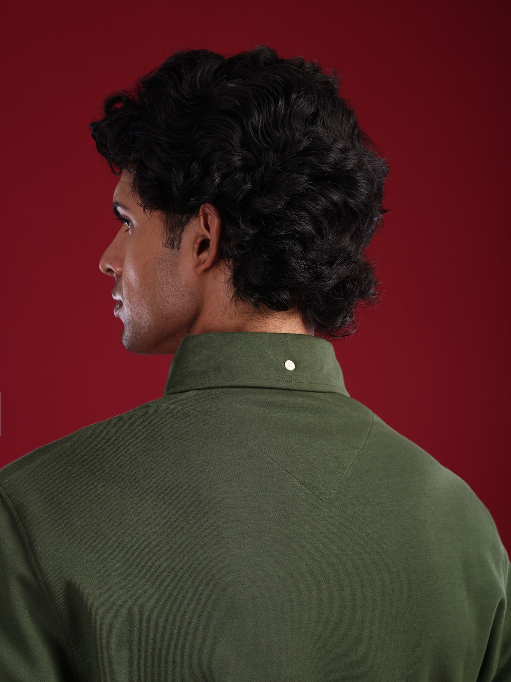 Olive Green Marjing Heritage Polo