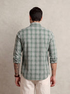 The Karikala: Slim Fit Checkered Pista Poplin Shirt