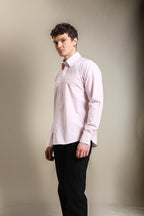 The Udai: Slim Fit Pink Oxford Summer Shirt