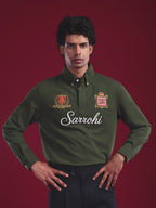 Olive Green Marjing Heritage Polo