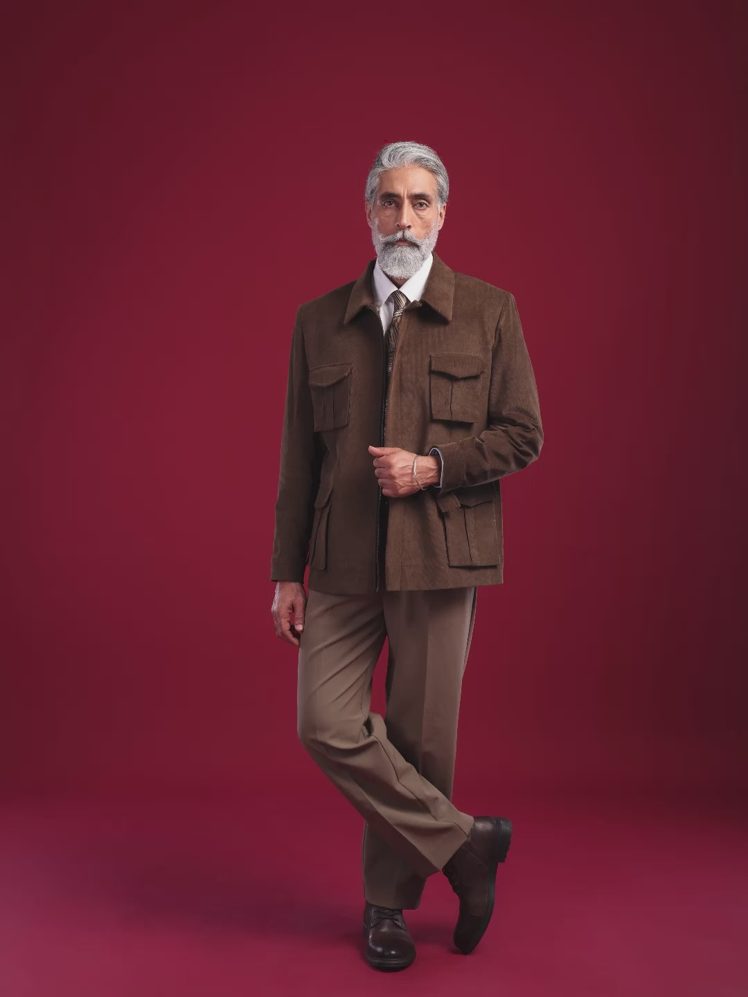 The Kalinga Jacket : Olive Brown Corduroy Jacket (Anniversary Edition)