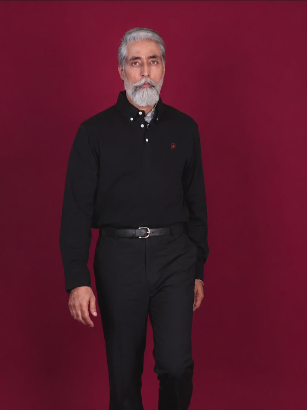 Black Classic Marjing Polo