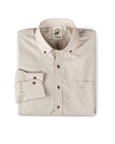 Slim Fit Beige Office Shirt