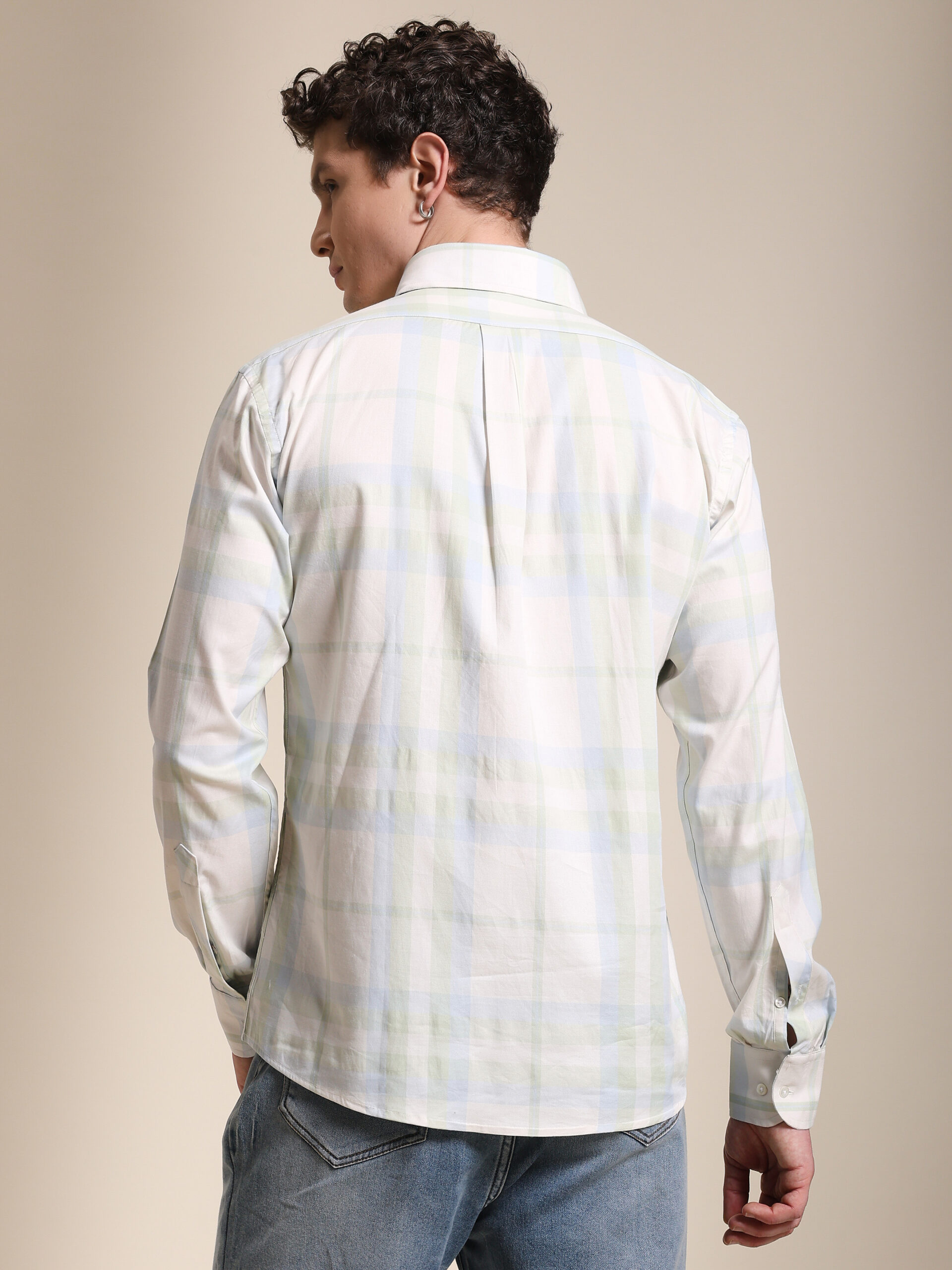 Casual Pista Pattern Summer Shirt With Embroidery