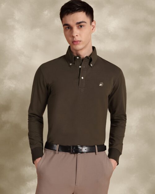 Full Sleeve Brown With Embroidery