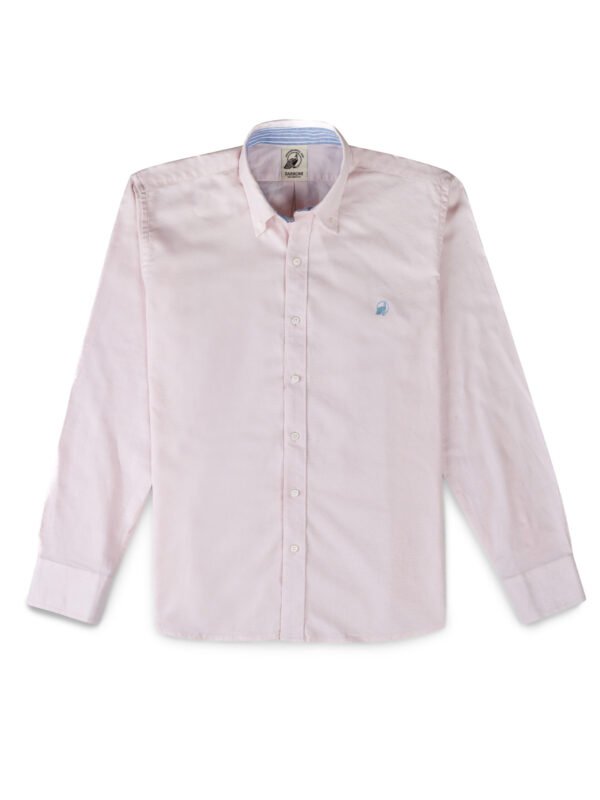 Pink Oxford Summer Shirt Embroidery
